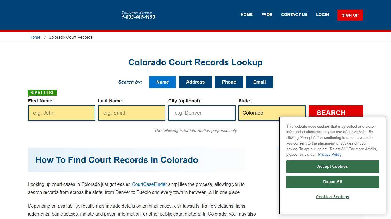Colorado Court Records Lookup - CO Court Case Search